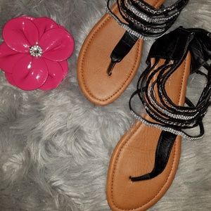 Ardene Gladiator Sandals - studded